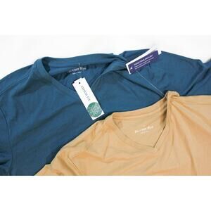 Hawker Rye Men's V-Neck Tee Set Navy and Mustard Size M NWT Stitch Fix